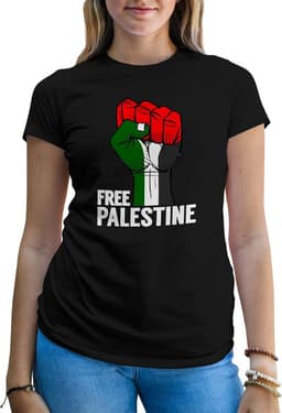 Dames T-Shirt Vrijheid Palestina Solidariteit Shirt — thumbnail 3