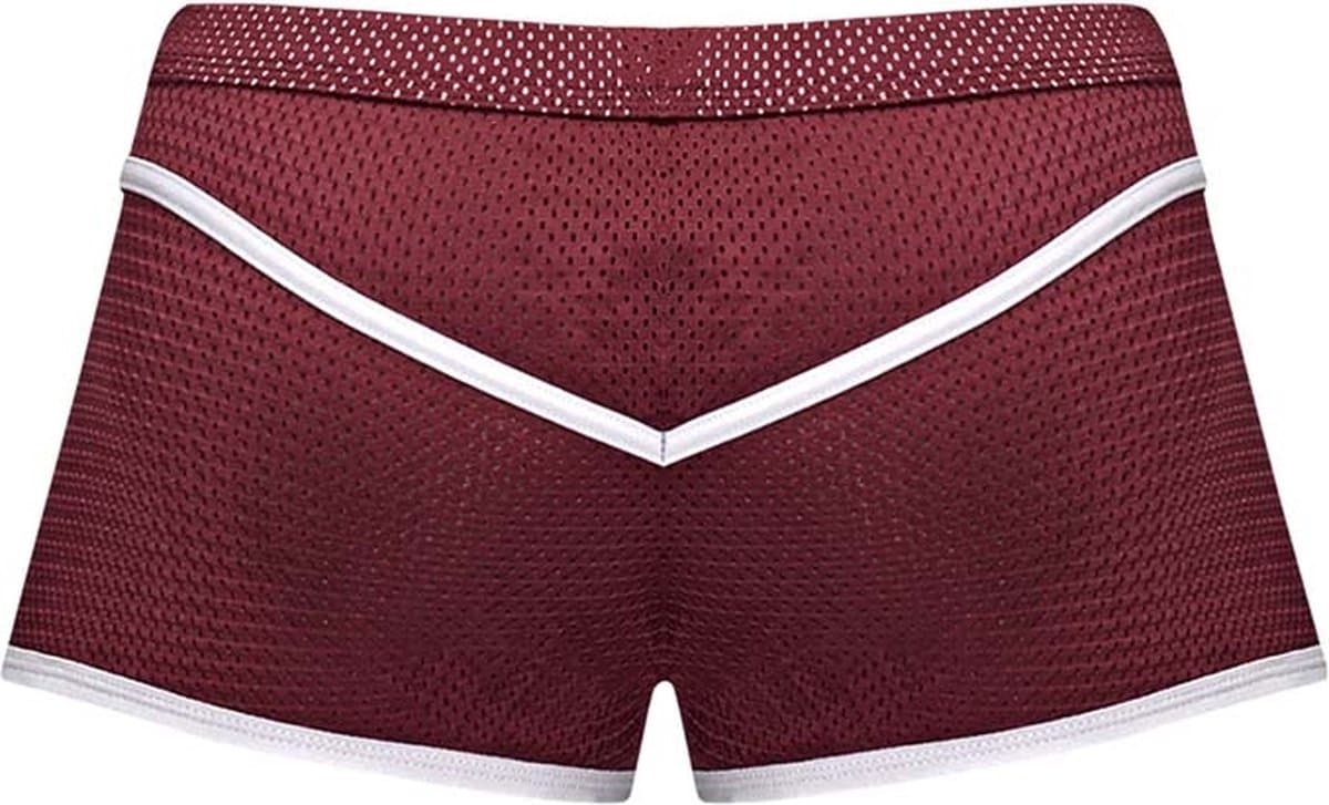 Male Power Mini Short - L burgundy Large — afbeelding 1