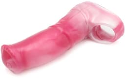 Kiotos Monstar 11 - Penis Sleeve - Penisverlenging - Met Ball Stretcher Opening - Inbreng Lengte 170 mm - Siliconen - Roze Wit — thumbnail 3
