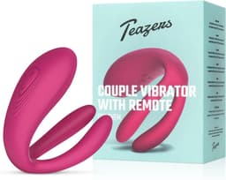 Teazers - Koppelvibrator met Afstandsbediening - Vibrator - Vibrators voor Vrouwen en Mannen - Sex Toys voor Vrouwen - Vibrators - Vibrator voor Koppels - Vibrator met Afstandsbediening - Roze — thumbnail 1