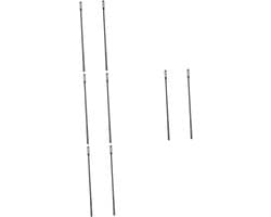 Fluit Reiniger - Schoonmaak Staaf - Onderhoud Instrument - Duurzaam Plastic Materiaal - 8 Stuks - Zwart