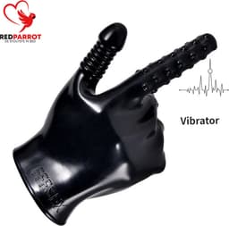Vibrerende BDSM handschoen | Vinger vibrator | Clitoris | Verschillende stimulatie | Seks handschoenen | SM | Sex — thumbnail 1