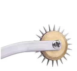 Stimulatiewiel – BDSM Pinwheel – Erotisch Speeltje – Thickler Wheel – Voor Voorspel – Metaal – Compact Formaat – Zilver — thumbnail 4
