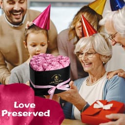 17 Stuks Cadeauset met Echte Gestoofde Rozen - Eeuwige Bloem in Hartvorm voor Vrouwen — thumbnail 5