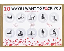 Grappige ondeugende kraskaarten voor hem - Valentijnsdag cadeau voor koppels