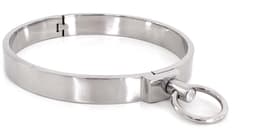 Kiotos - RVS Collar Solid Met Transparant Kristal voorzijde - Large - 13,5 cm — thumbnail 3
