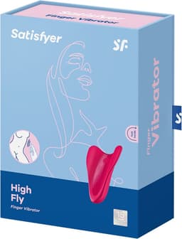 Satisfyer, vibrator, vingervibrator, klein en veelzijdig, 'High Fly' met batterij, siliconen, 7 cm — thumbnail 3