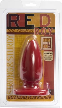 Doc Johnson Red Boy Buttplug - Groot - Rood — thumbnail 2