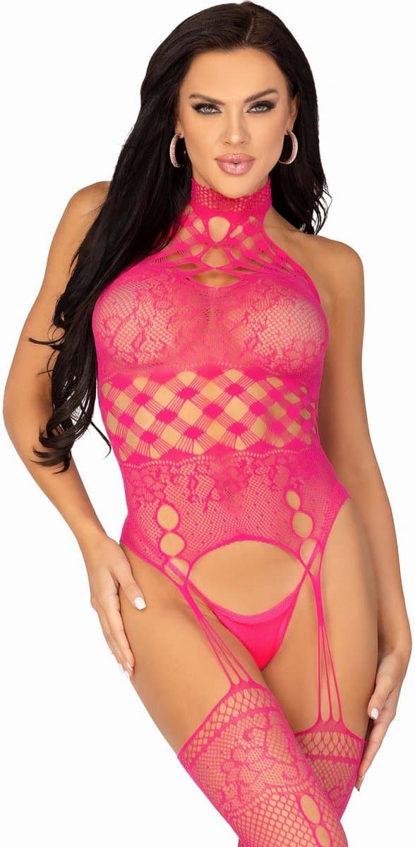 High neck lace bodystocking — afbeelding 1