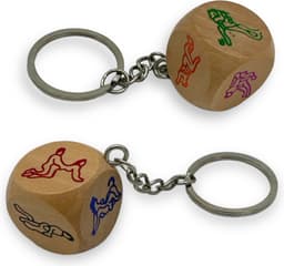 Sleutelhanger Met Seks Dobbelsteen 10 Stuks Met Display — thumbnail 2