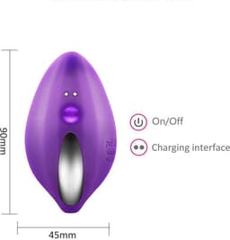 Clitoris stimulator voor in slipje - vibrator voor in slipje - stimulatie voor onderweg - siliconen - intiem genot - met afstandbediening - 12 modi - oplaadbaar - waterdicht - seksspeeltje - adult — thumbnail 3