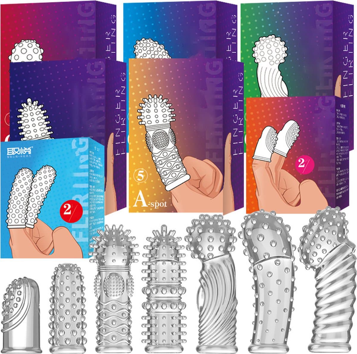 G-Spot Vinger sleeve Siliconen -NR3 — afbeelding 1