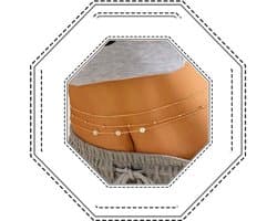 NTHProducts - Boho Layered Pearl Waist Body Chains - Sexy Bikini Accessoire - Goud - Bead Chain - Elegante Body Jewelry - Geschikt voor Vrouwen en Meis...