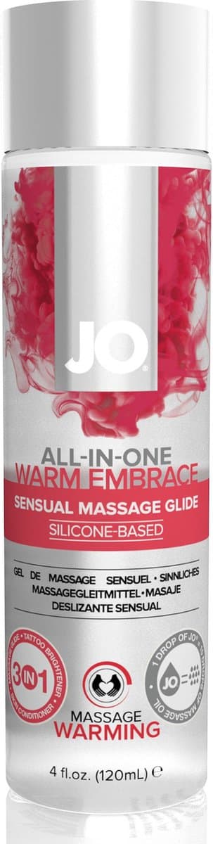 System JO - Verwarmende All-in-One Massage Glijmiddel Op Siliconenbasis - 1 — afbeelding 1