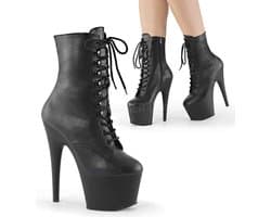 Pleaser - ADORE-1020 Plateau Laarzen, Paaldans schoenen - Paaldans schoenen - 37 Shoes - Zwart