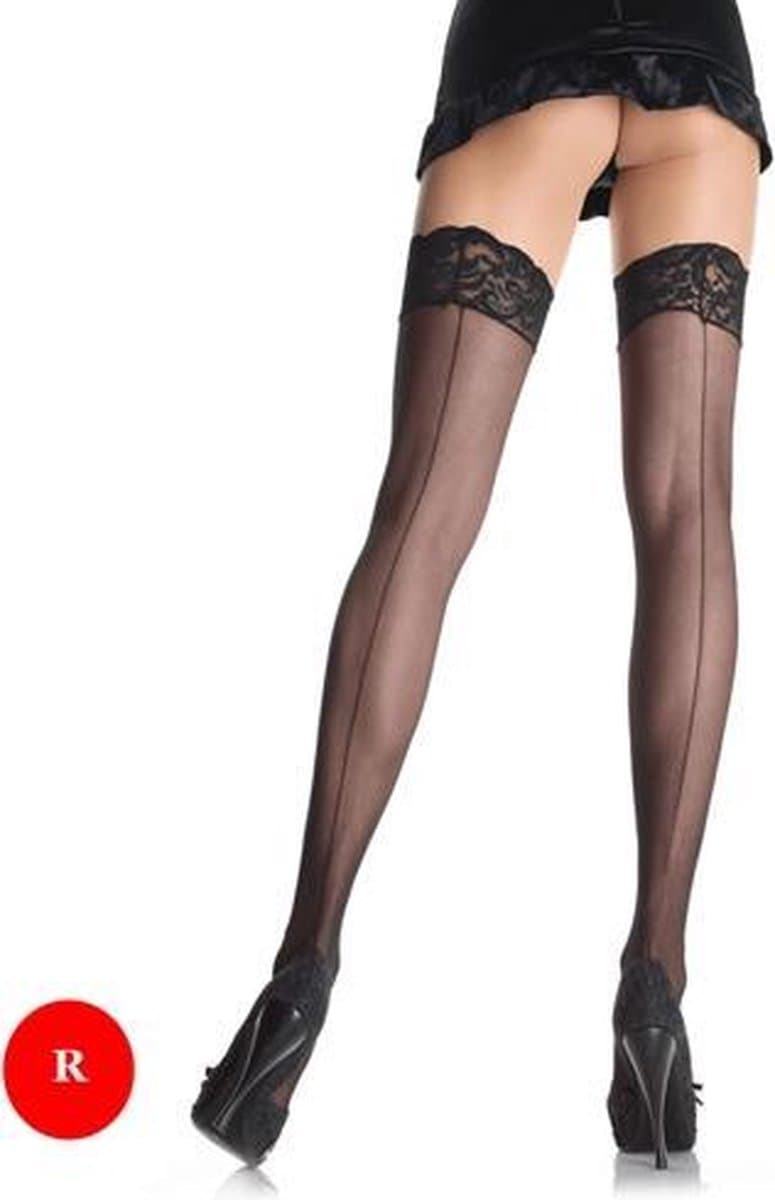 Sheer backseam stockings + — afbeelding 1