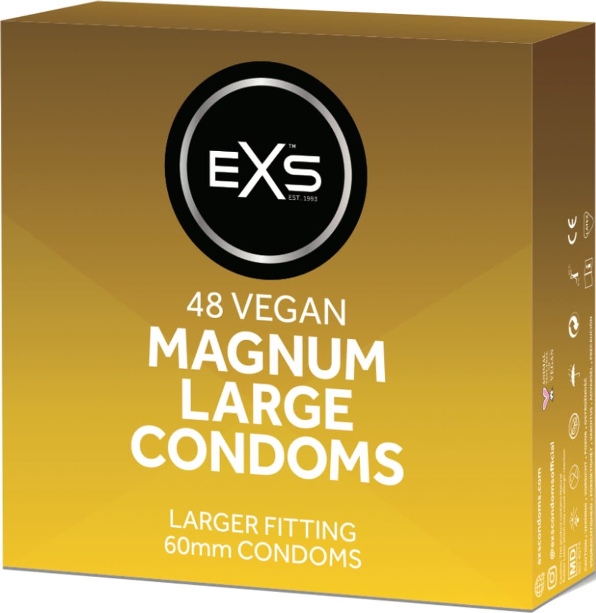 EXS Magnum Large condooms (60mm) 48 stuks — afbeelding 1