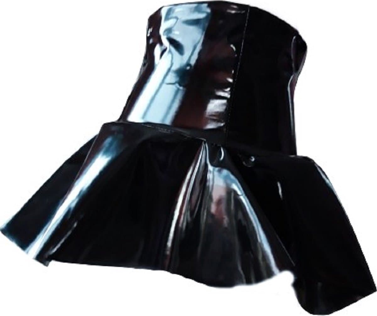 BamBella® - Datex mini Rok - Maat S/M zwart Rollenspel sm dames sexy Glans kleding mix van Latex en stof | Datex — afbeelding 1