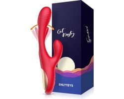 ONLYTOYS ® Tsunami - Premium 3 in 1 Vibrator - Tarzan Vibrators voor Vrouwen - Clitoris Stimulator & G-spot Vibrator - Rabbit - Stotende Dildo