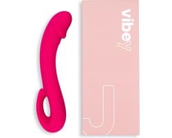 Vibey® - Gebogen Vibrator - Vibrators voor Vrouwen Realistisch - Intense Clitoris & G-spot Stimulator - Sex toys voor Vrouwen - Dildo - Vibrators voor Koppels - Cadeau voor haar - Fluisterstil & Discreet - Joy - Roze