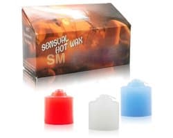 Nooitmeersaai - Hotwax Kaarsen set - 3 stuks - Rood/wit/blauw - Niet eetbaar