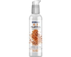 Swiss Navy - 4 in 1 Playful Flavors - Likbaar en Verwarmend Glijmiddel en Massage - Salted Caramel Delight