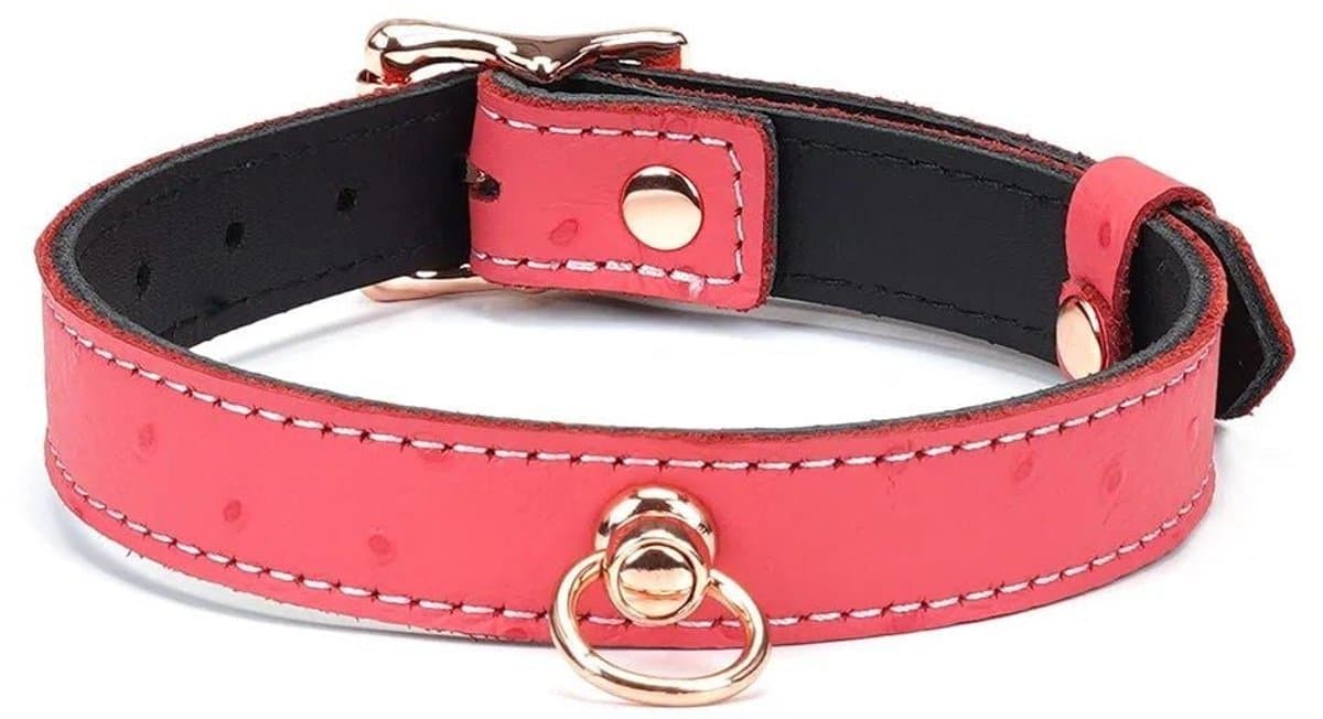 Liebe Seele - Angel's Kiss - Smalle Choker Met O-ring - Luxe En exclusief ontwerp - Roze/Rosé Goud — afbeelding 1
