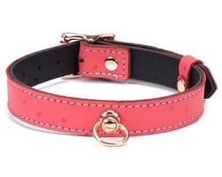 Liebe Seele - Angel's Kiss - Smalle Choker Met O-ring - Luxe En exclusief ontwerp - Roze/Rosé Goud