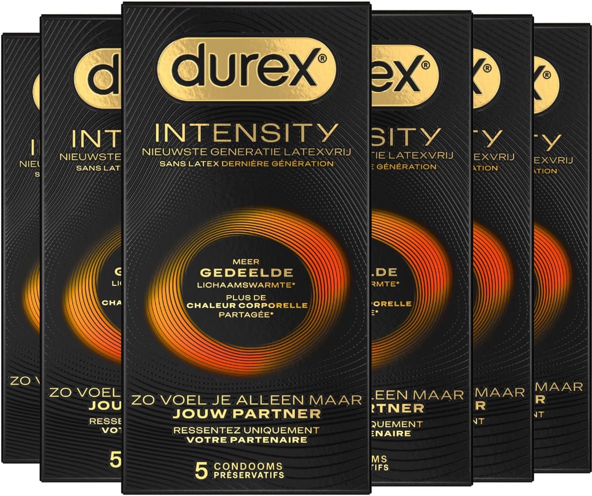 Durex Condooms Intensity 5st - 6 Stuks - Voordeelverpakking — afbeelding 1