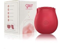 Lovemytoy® Roos Vibrator – Clitoris Zuiger met 10 Standen – Bloem Vibrator voor Vrouwen – Waterdicht & Oplaadbaar Sex Toy