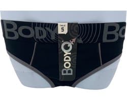 BodyQ Sexy Heren Jockstrap – Zwart Grijs – Erotische Herenlingerie – Maat M
