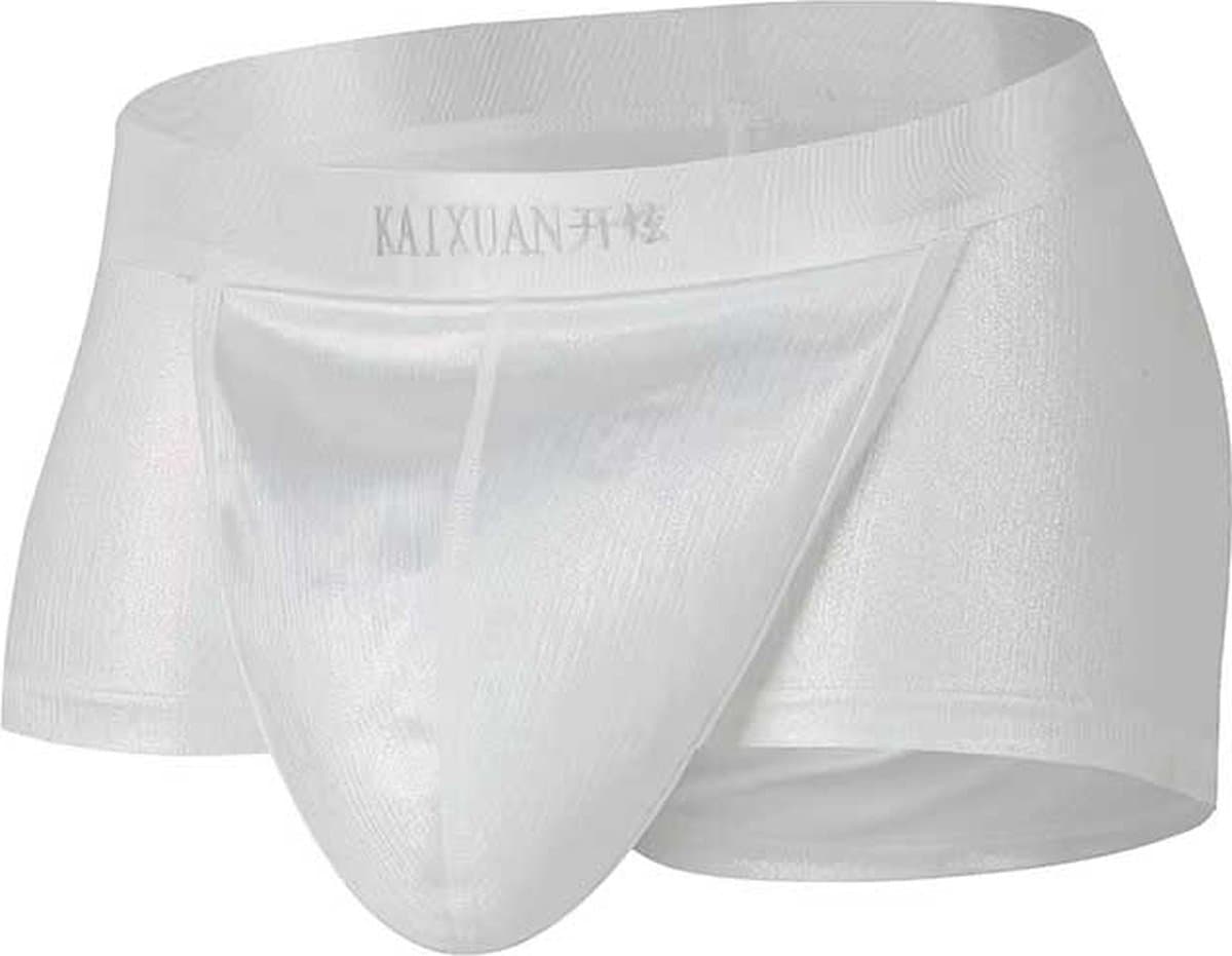 Erectie Ondergoed Wit - Heren Boxershort - Lingerie - Penis - Onderbroek — afbeelding 1