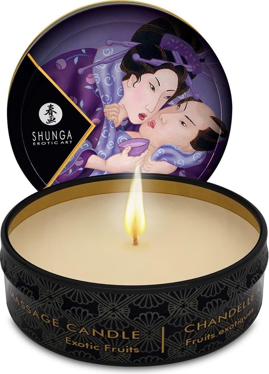 Shunga - Mini Massagekaars - Libido Exotic Fruits - 30 ml — afbeelding 1