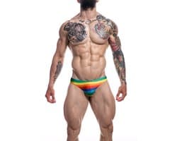 Cut4Men - Low Rise Herenslip - Rainbow M