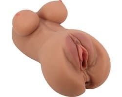 Crazy Bull - Hannah - Premium Masturbator met Twee Ingangen - Medium Huidskleur