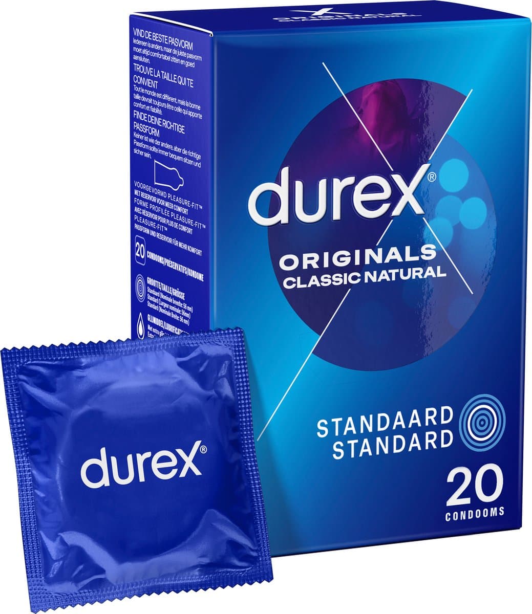 Durex - Classic Natural Condooms - 20 stuks — afbeelding 1