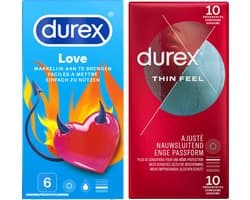 Durex - Condooms Love 6st - Thin Feel Close Fit 10st