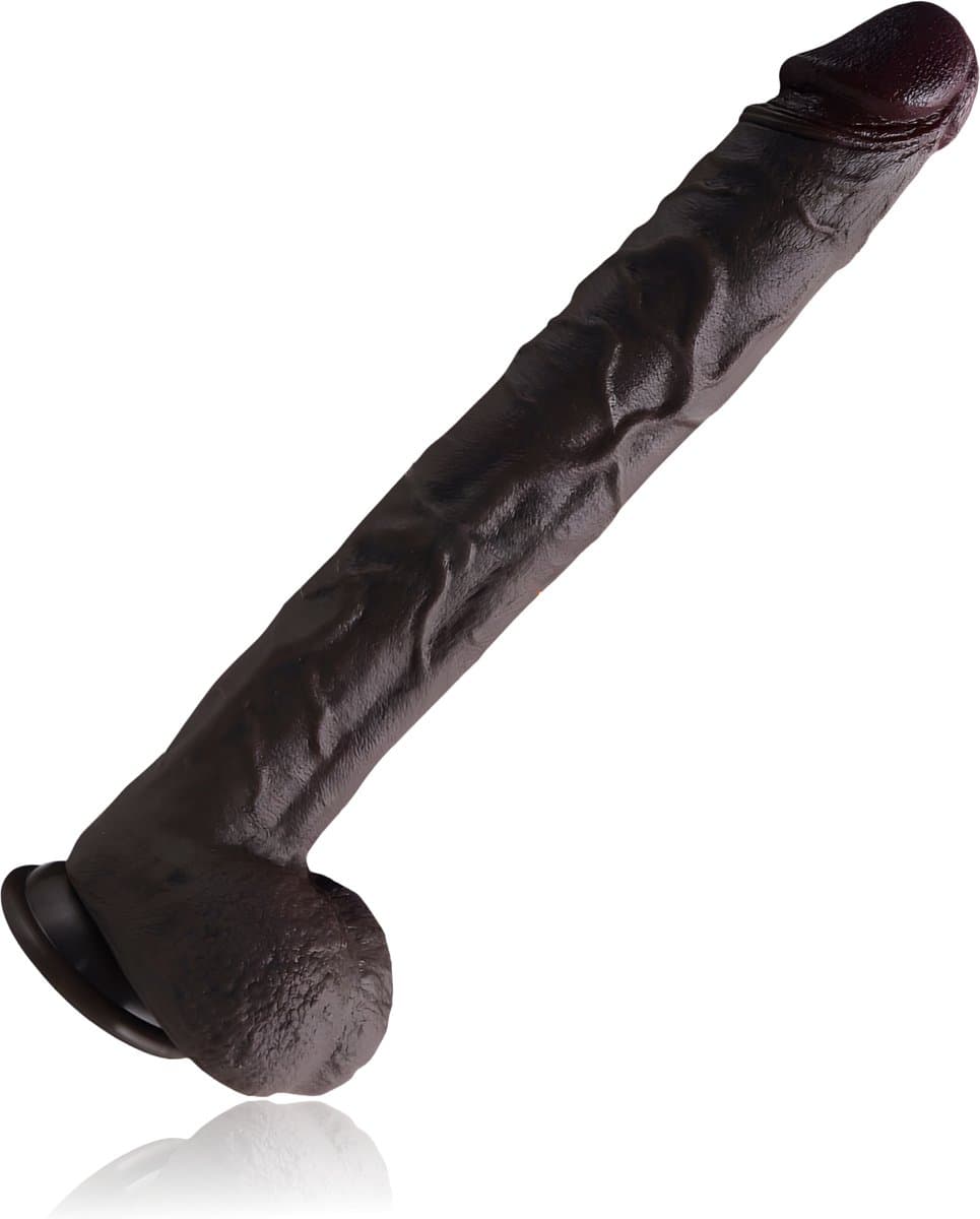 JustFun Mega XXL Realistische Dildo - 36 CM - Met Zuignap - 5.5 cm Diameter - Extra Groot - Sex Toys voor Mannen & Vrouwen — afbeelding 1