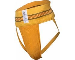 MM Sports The Original No. 10 Swimmer/Jogger Jockstrap 3 inch Yellow - MAAT L - Heren Ondergoed - Jockstrap voor Man - Mannen Jock