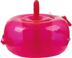 Opblaasbare Dildo Poef Cushion - met Ding Dong en afstandsbediening - Roze