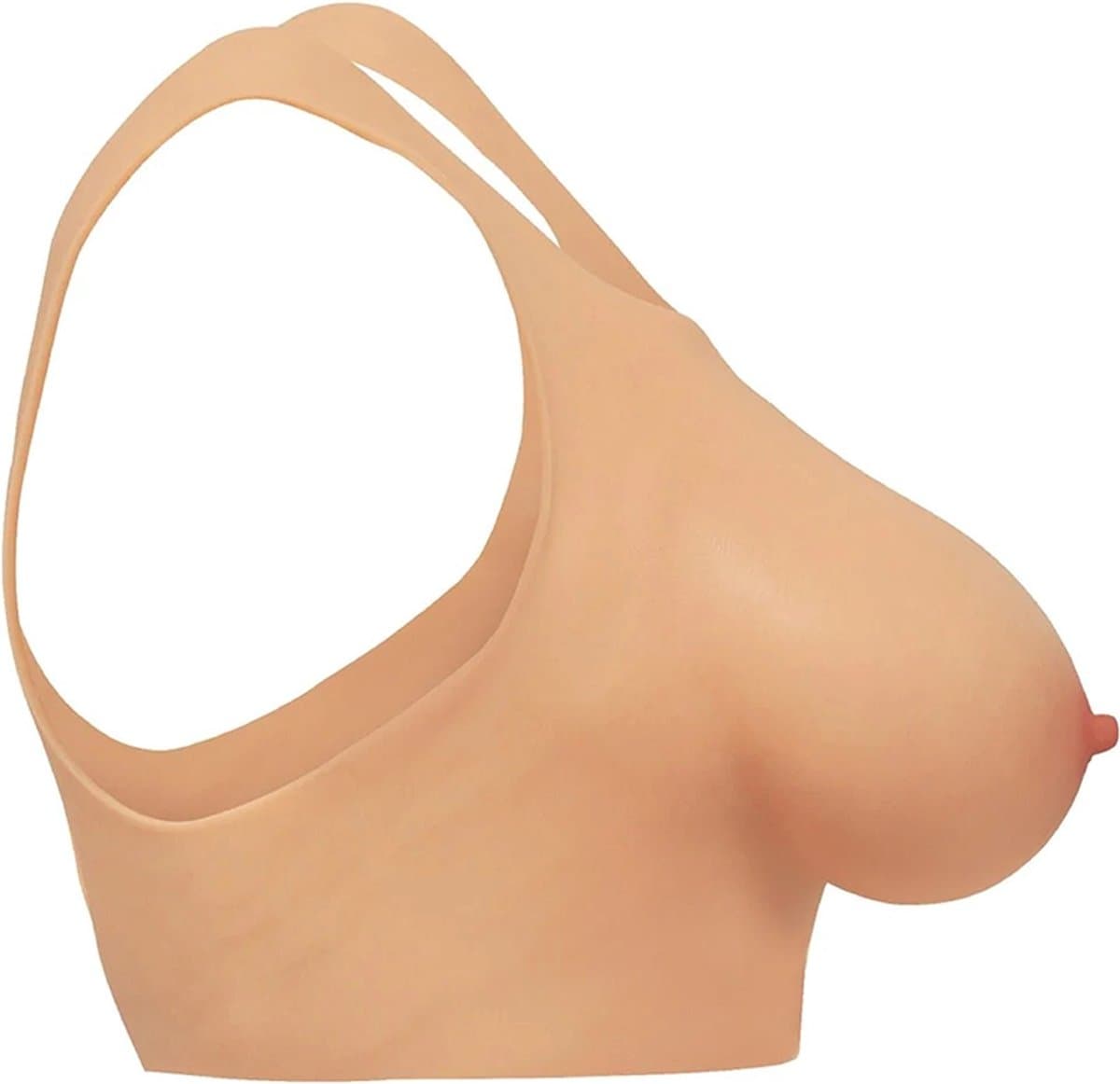 XR Brands AH075 - Perky Pair D-Cup Silicone Breasts - Beige — afbeelding 1