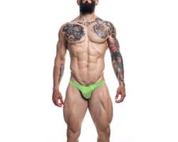 Cut4Men - Klassieke Herenstring - Neon Groen M