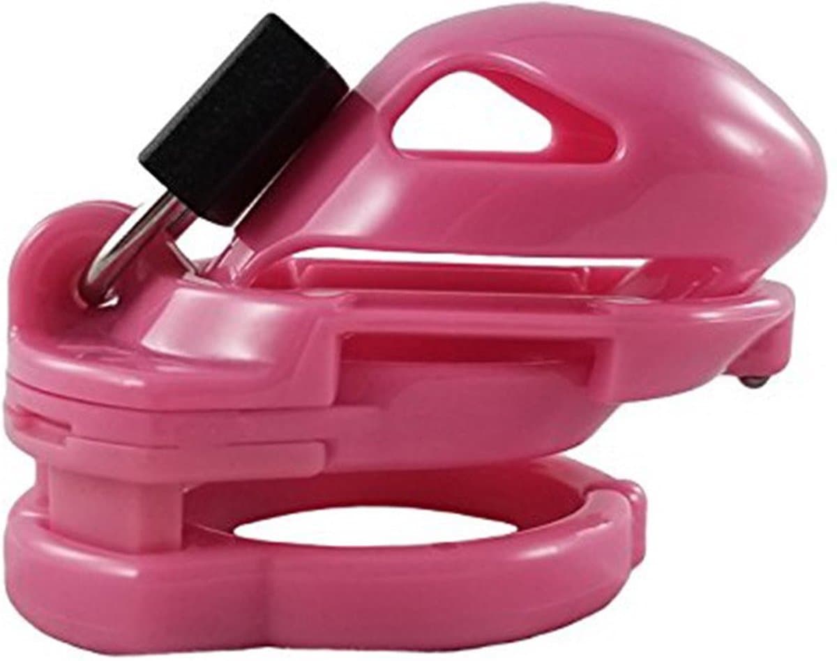 The Vice - Kuisheidskooi - Peniskooi - Chastity Cage - Roze - Verkrijgbaar in de Maten Mini Standaard en Plus Mini — afbeelding 1