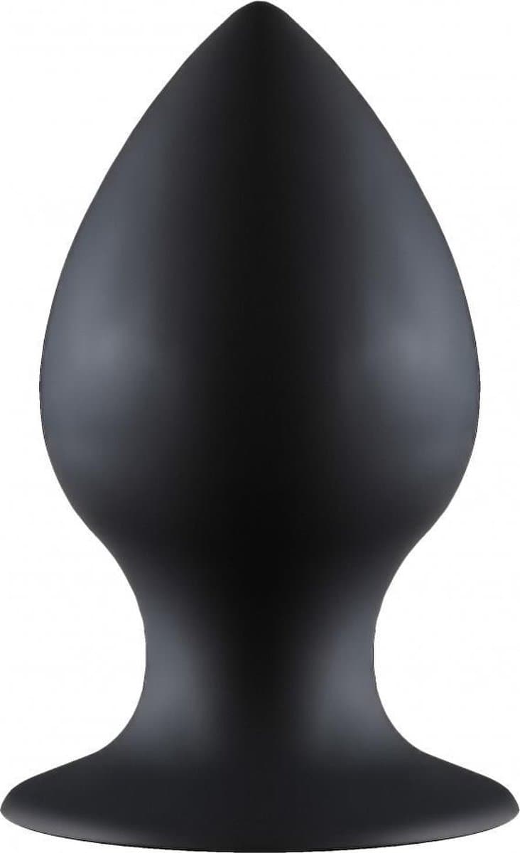 Lola Toys - BackDoor Black Edition - Thick Anal Plug - Dikke grote rond buttplug met zuignap - Anaalplug - S - 7.8cm x 4cm - Zwart — afbeelding 1