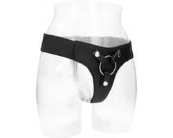 RealRock – Elastische Voorbind Harnas tot 5 cm voor een Harde Aanpak - Zwart