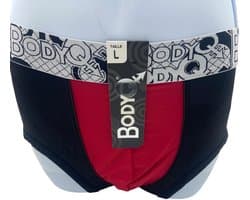 BodyQ Sexy Heren Boxershort – Zwart/Rood – Erotische Herenlingerie – Maat M