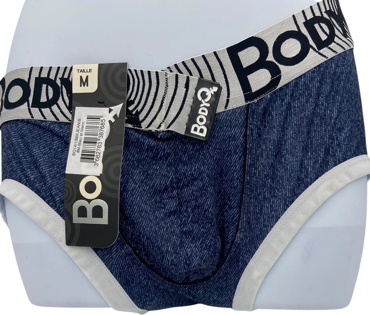 BodyQ Sexy Herenboxer – Comfortabele Herenlingerie in Denim Blauw | Verleidelijk & Stijlvol Ondergoed – Maat S — afbeelding 1