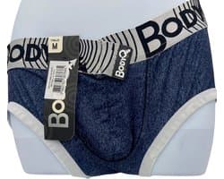 BodyQ Sexy Herenboxer – Comfortabele Herenlingerie in Denim Blauw | Verleidelijk & Stijlvol Ondergoed – Maat S