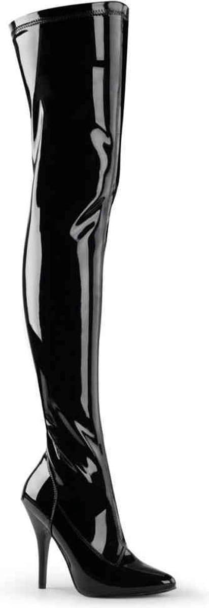 EU 40 = US 10 | SEDUCE-3000 | 5 Plain Stretch Thigh Boot — afbeelding 1