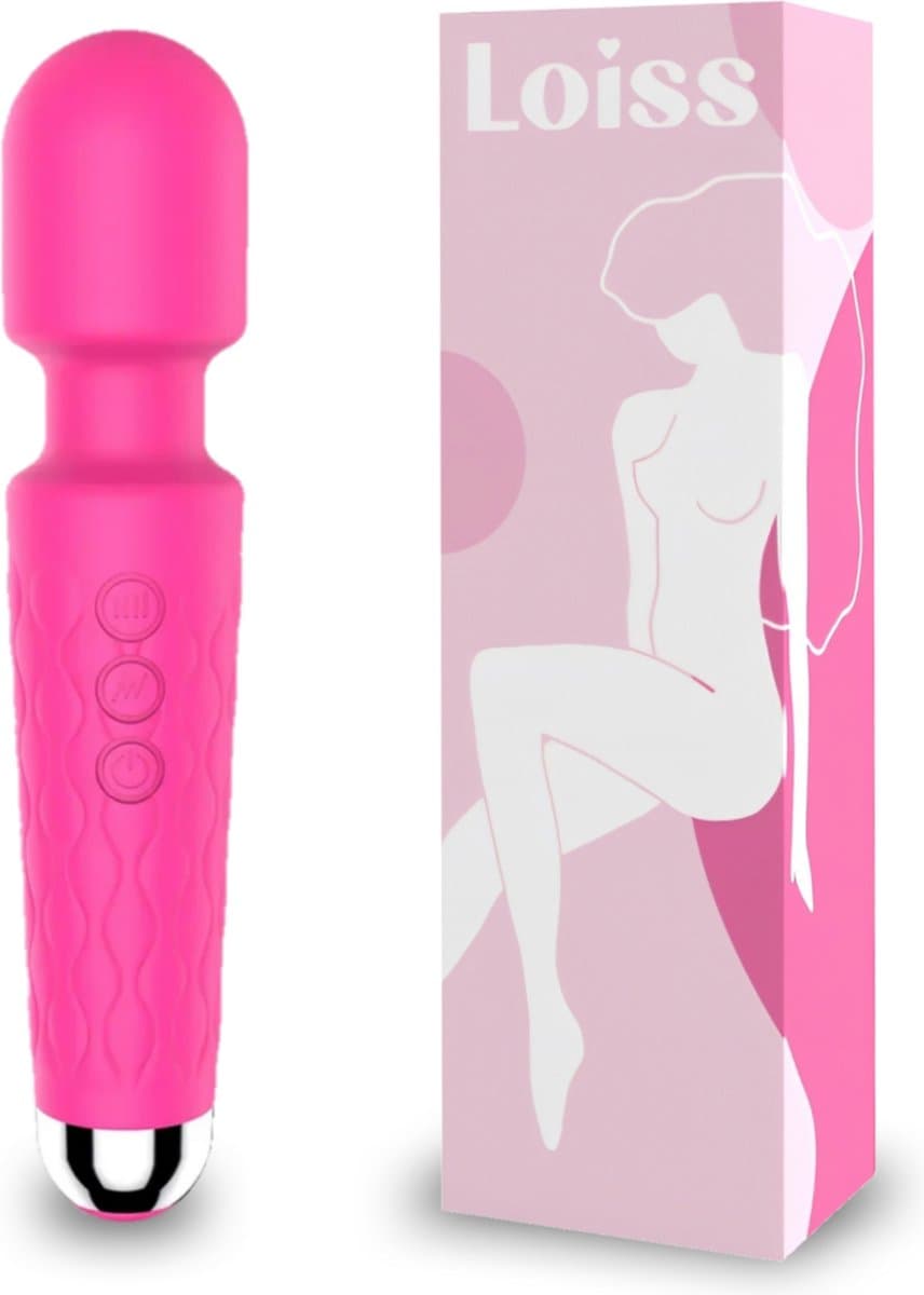 Loiss - Roze - Personal Massager & Magic Wand Vibrator - G Spot Vibrator & Clitoris Stimulator - Stille Vibrators voor Vrouwen – Sex Toys ook voor Koppels - Erotiek — afbeelding 1